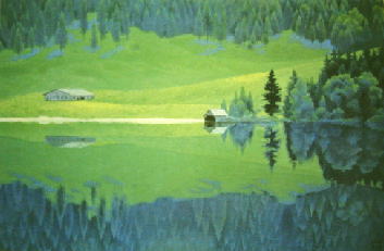 緑深き湖