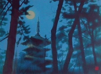 月光薬師寺の塔