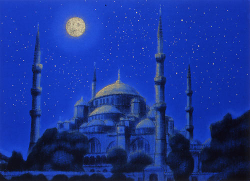 月光ブルーモスク　イスタンブール