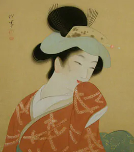 上村松園 本物 婦女