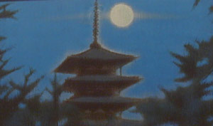 法隆寺の月夜