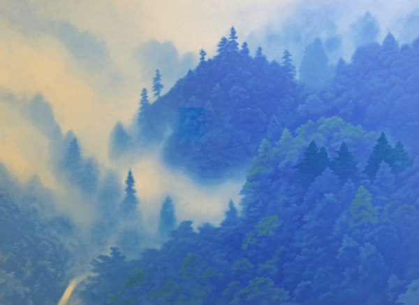 山嶺湧雲（リトグラフ作品） 東山魁夷