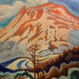 小山敬三「紅浅間山」