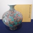 今泉今右衛門_色絵薄墨芥子文花瓶